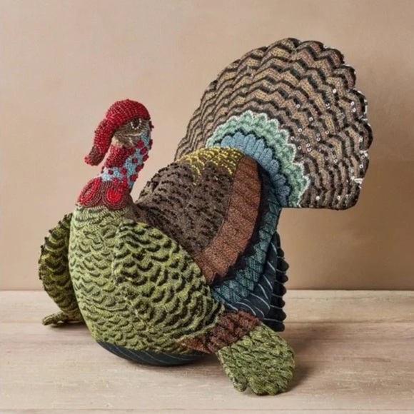 John Derian Other - Fall Turkey Shaped Pillow - John Derian for Target